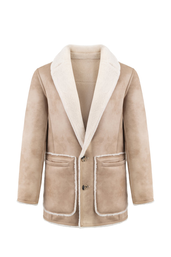 Urbancode reversible faux suede and fur coat BJ20011