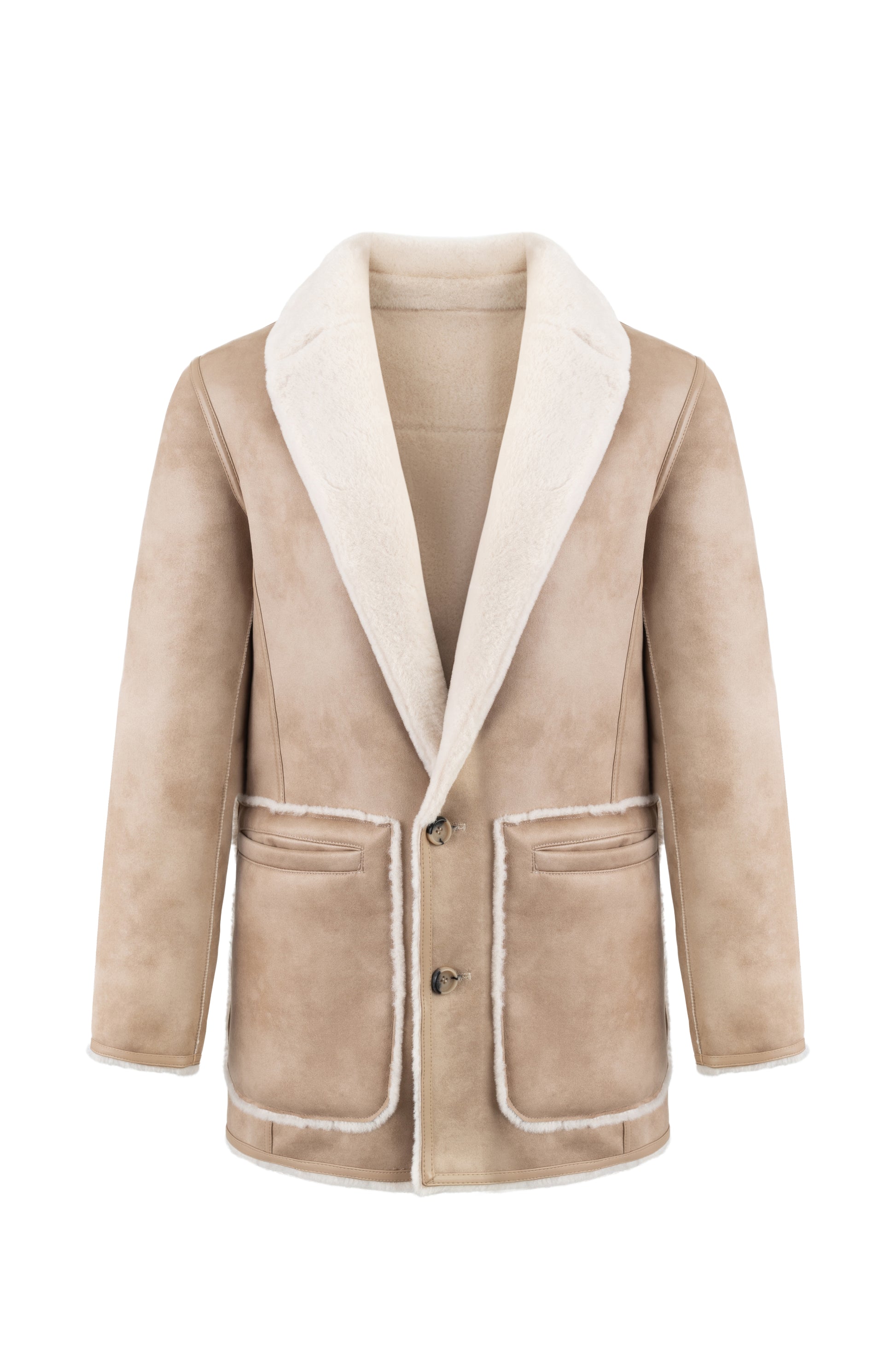 Urbancode reversible faux suede and fur coat BJ20011