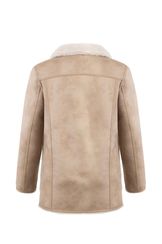 Urbancode reversible faux suede and fur coat BJ20011