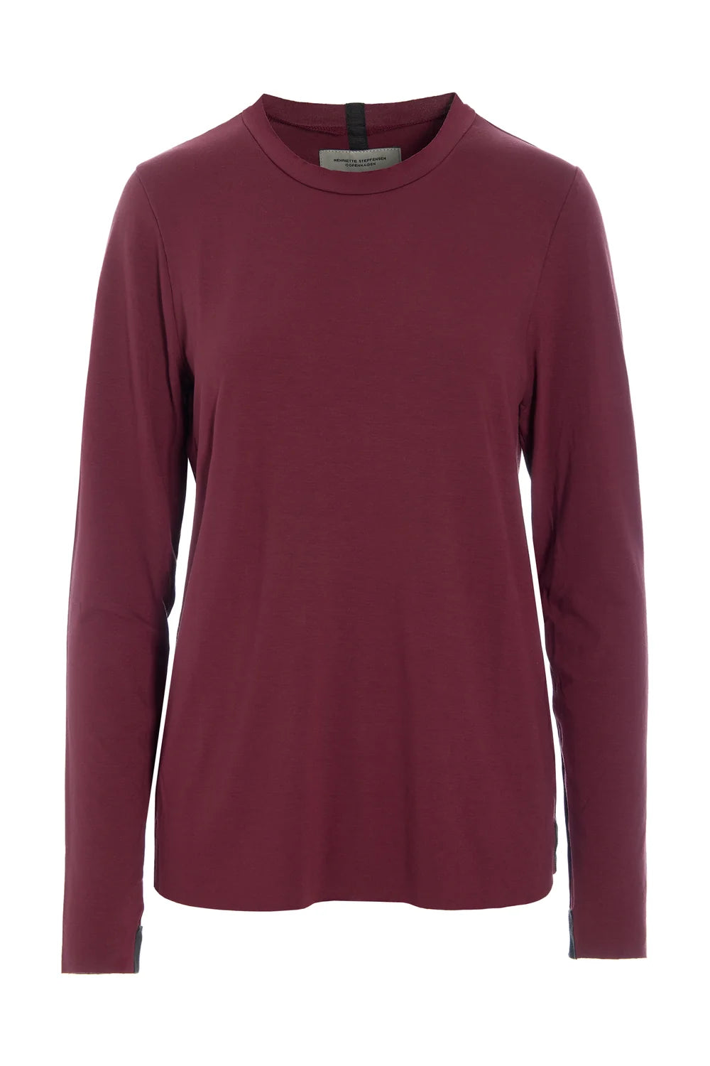 Henriette Steffensen Bordeaux Slim Fit Long Sleeve Top