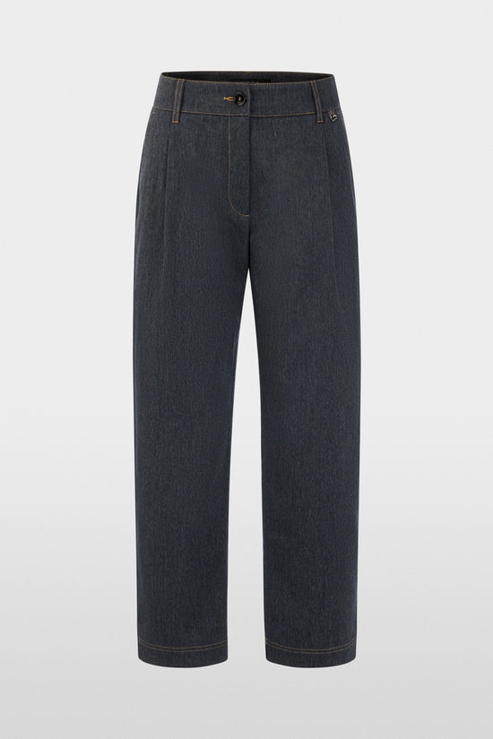 Marc Cain Navy WELS Wide Fit Pleated Trousers