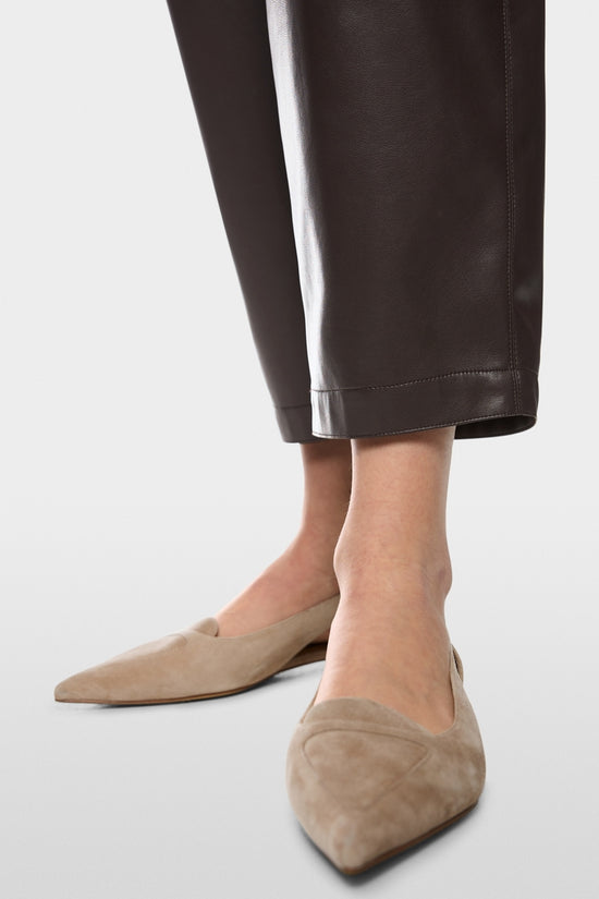 Marc Cain Dark Brown RANCHI Relaxed Fit Pull-On Trousers