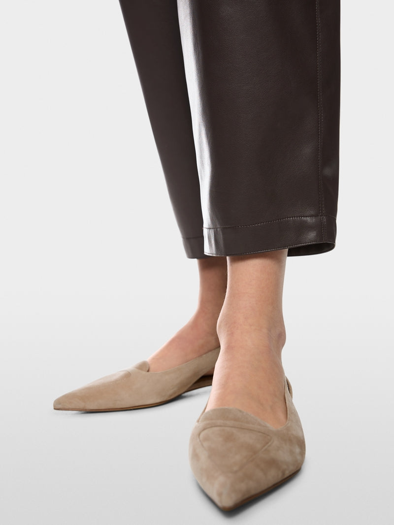 Marc Cain Dark Brown RANCHI Relaxed Fit Pull-On Trousers
