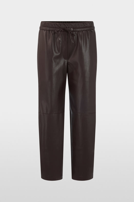 Marc Cain Dark Brown RANCHI Relaxed Fit Pull-On Trousers