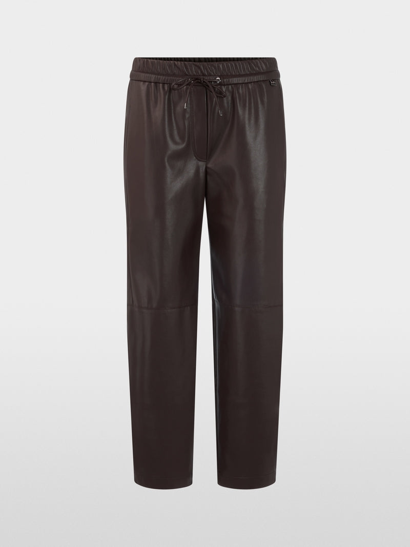 Marc Cain Dark Brown RANCHI Relaxed Fit Pull-On Trousers