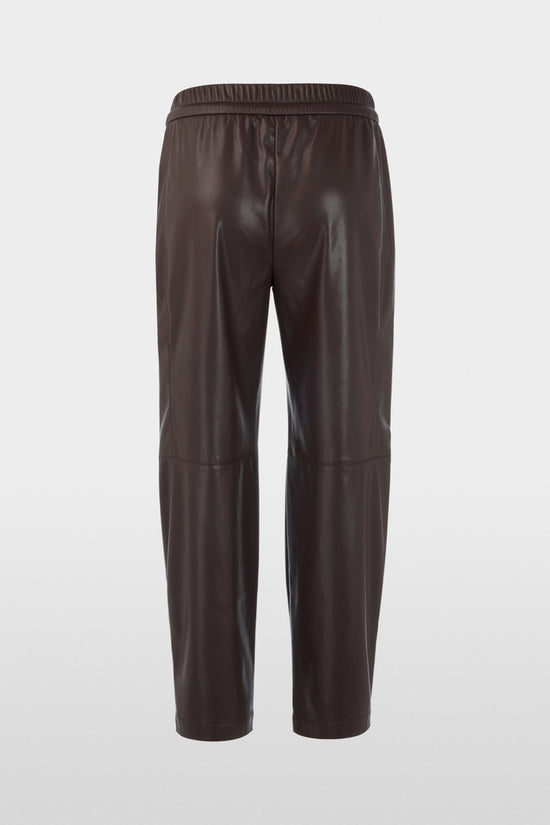 Marc Cain Dark Brown RANCHI Relaxed Fit Pull-On Trousers