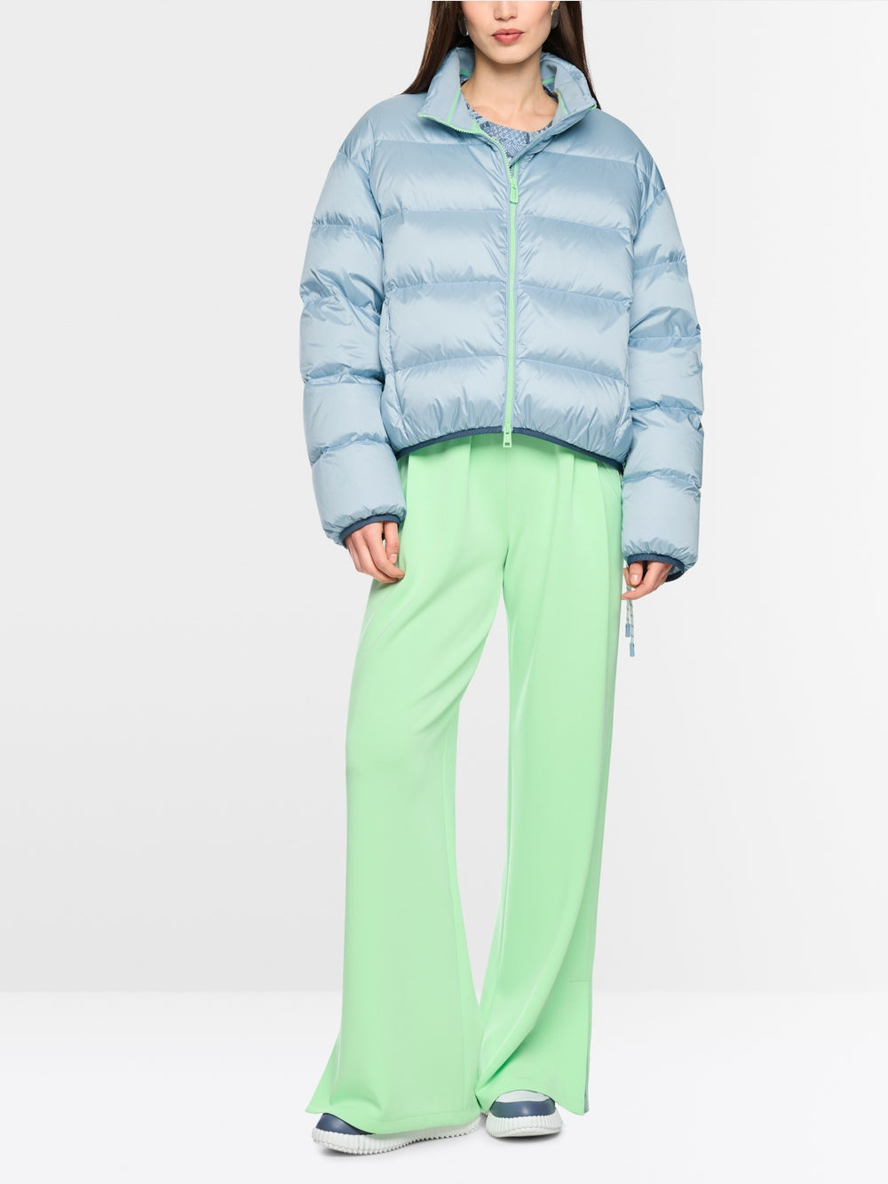 Marc Cain Sports Blue Loose Fit Quilted Outdoor Jacket