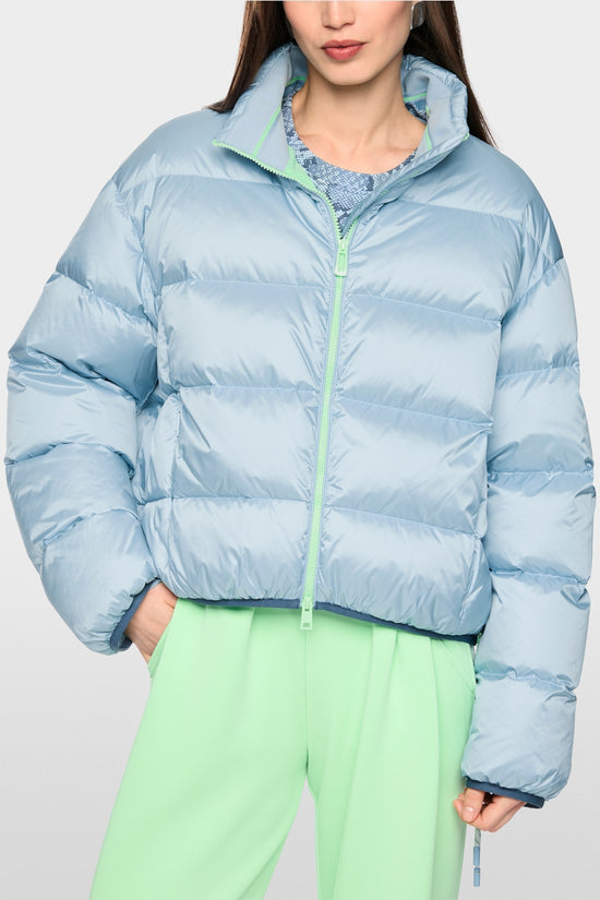 Marc Cain Sports Blue Loose Fit Quilted Outdoor Jacket