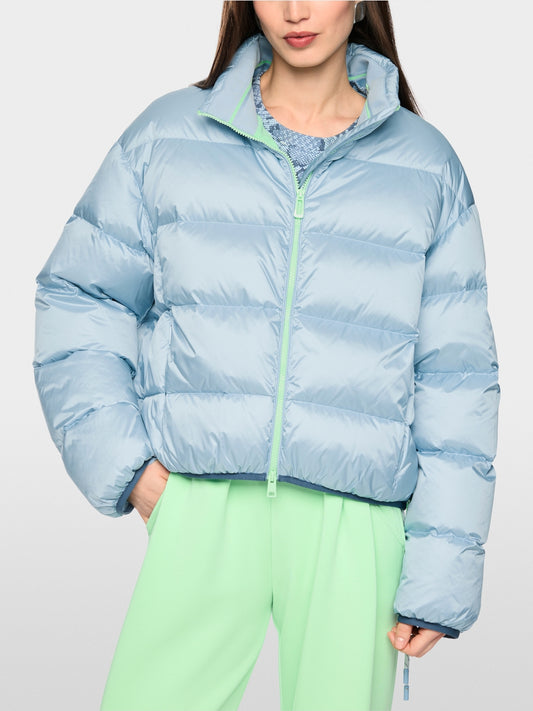 Marc Cain Sports Blue Loose Fit Quilted Outdoor Jacket