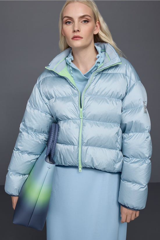 Marc Cain Sports Blue Loose Fit Quilted Outdoor Jacket