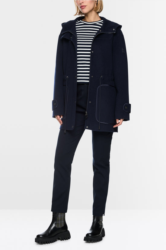 Marc Cain Sport Navy Pure Wool Outdoor Jacket