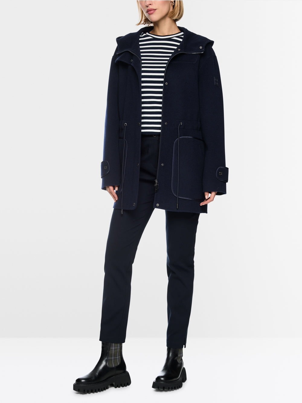 Marc Cain Sport Navy Pure Wool Outdoor Jacket