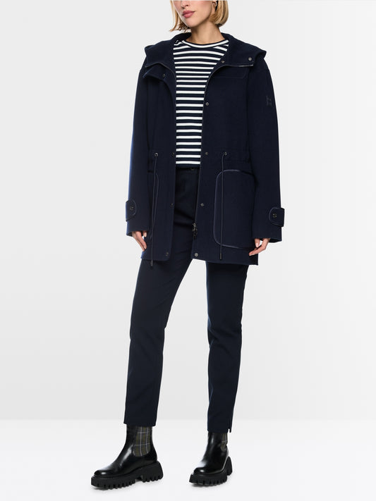 Marc Cain Sport Navy Pure Wool Outdoor Jacket