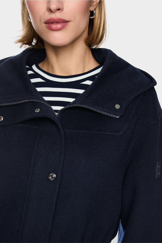 Marc Cain Sport Navy Pure Wool Outdoor Jacket