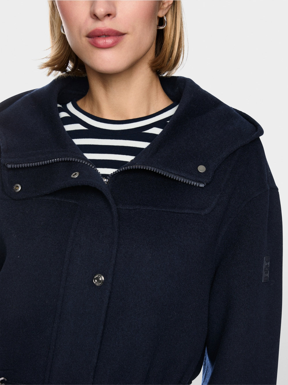 Marc Cain Sport Navy Pure Wool Outdoor Jacket