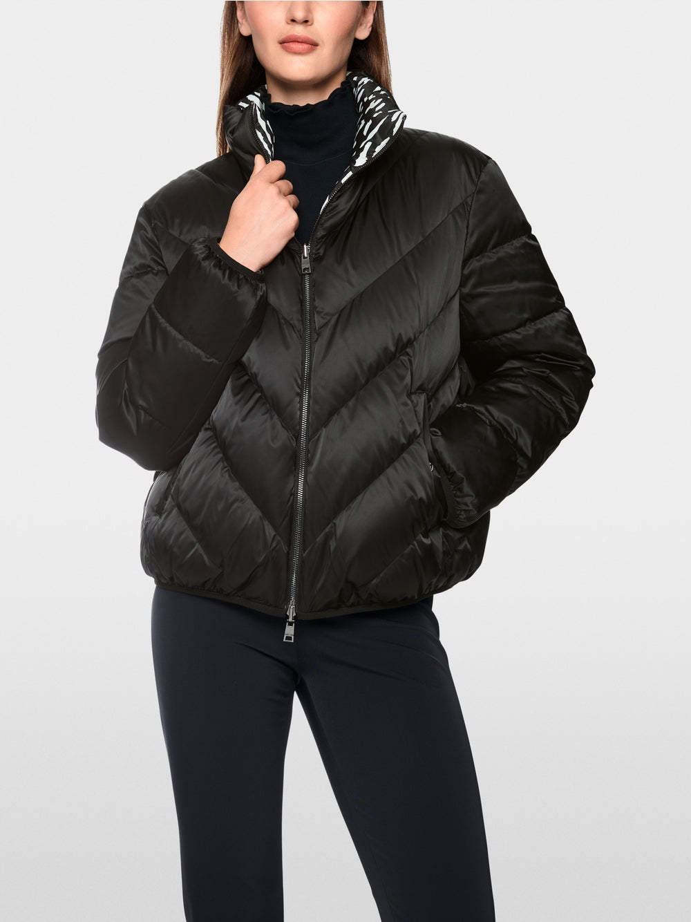 Marc Cain Sports Black Reversible Quilted Jacket