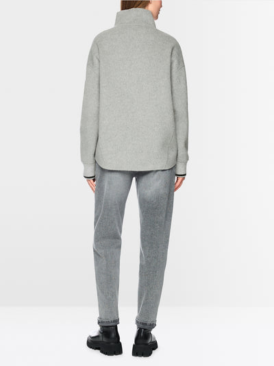 Marc Cain Sports Grey Sporty Jacket with Stand-Up Collar BS12.10 W28