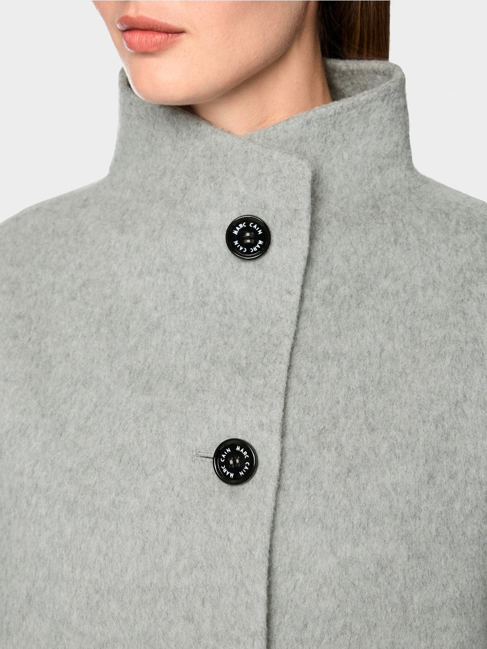 Marc Cain Sports Grey Sporty Jacket with Stand-Up Collar