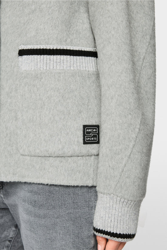 Marc Cain Sports Grey Sporty Jacket with Stand-Up Collar