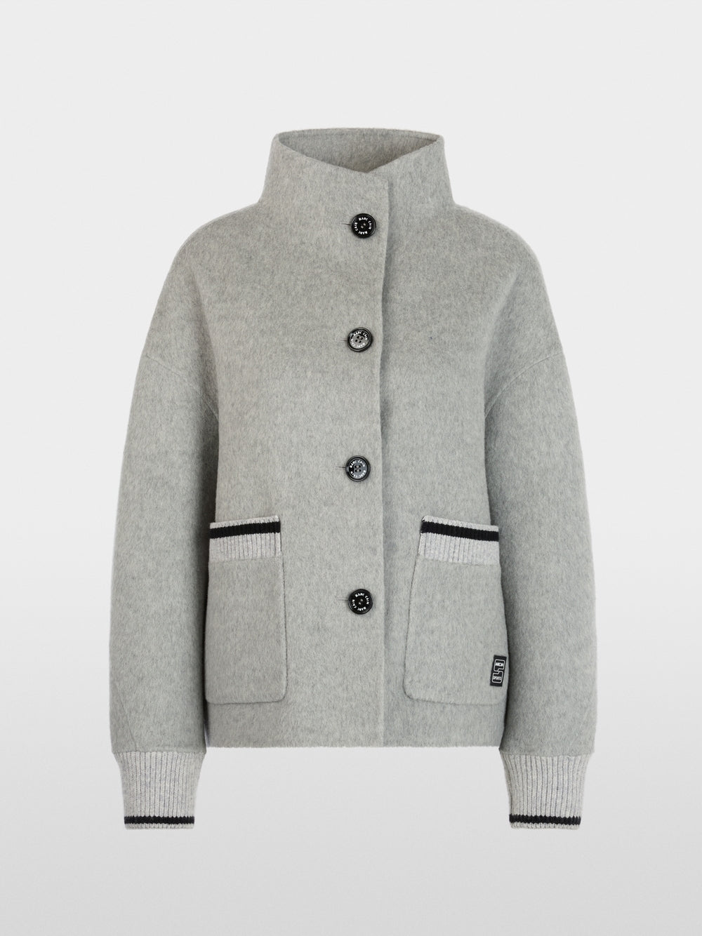 Marc Cain Sports Grey Sporty Jacket with Stand-Up Collar