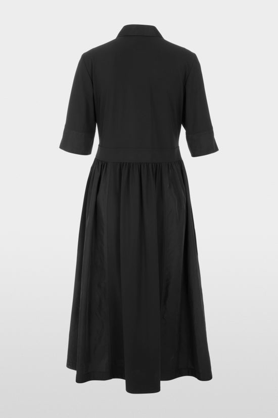 Marc Cain Sports Black Stretch Midi Shirt Dress