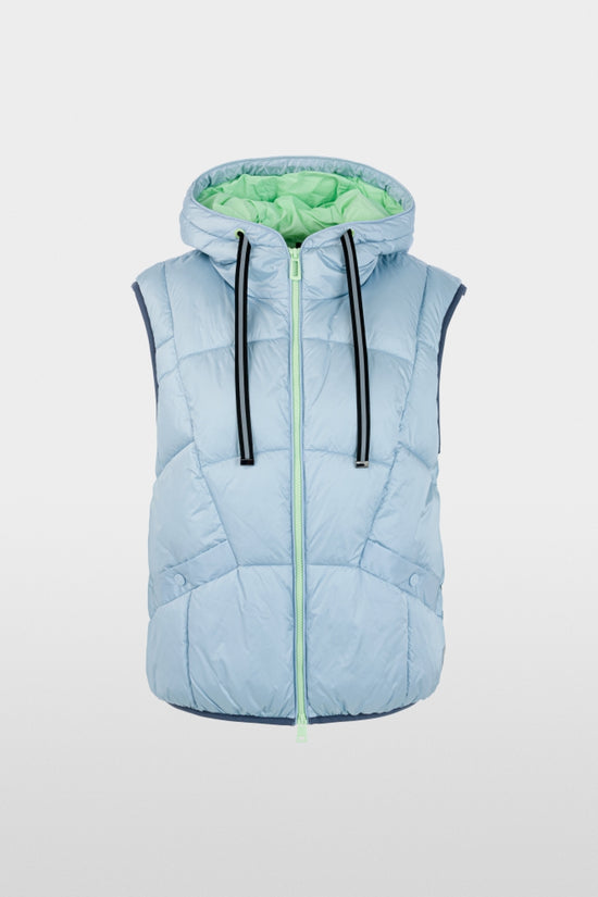 Marc Cain Sports Blue Hooded Quilted Gilet