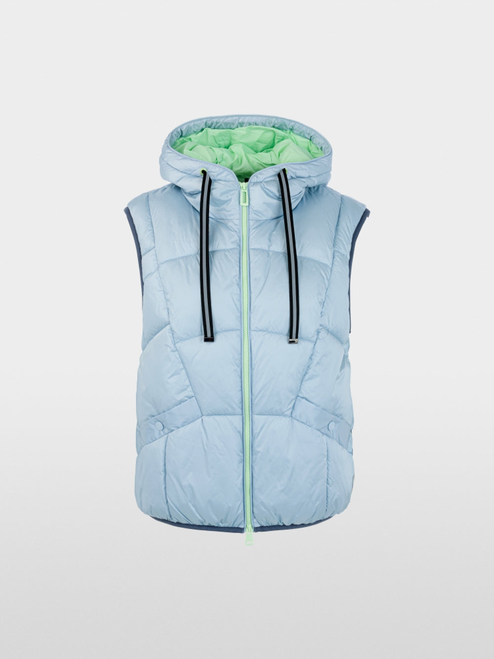 Marc Cain Sports Blue Hooded Quilted Gilet