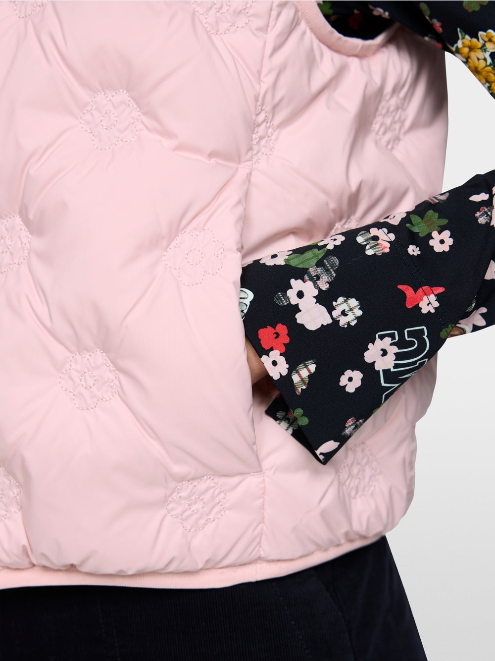 Marc Cain Sport Pink Reversible Teddy Gilet with Quilting