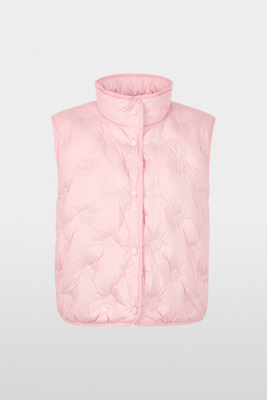 Marc Cain Sport Pink Reversible Teddy Gilet with Quilting