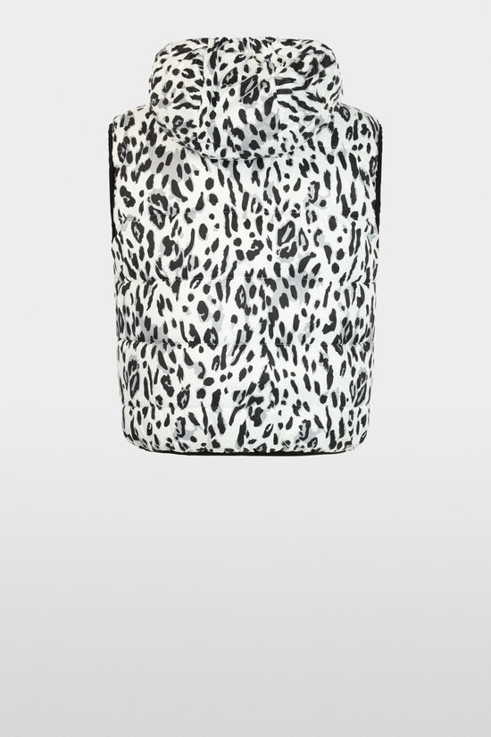 Marc Cain Sports White/Black Print Reversible Gilet