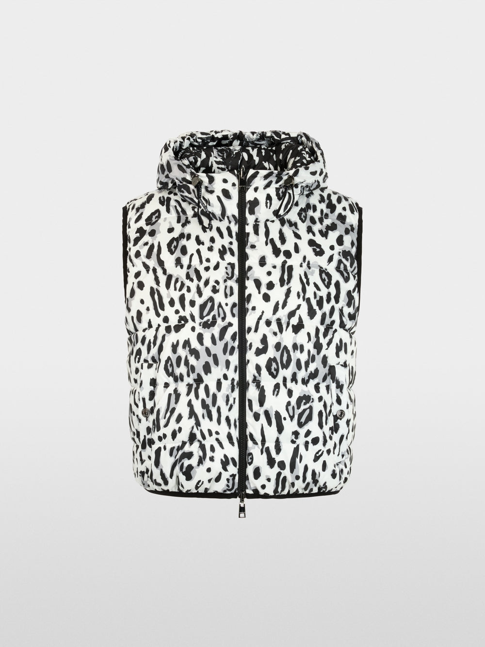 Marc Cain Sports White/Black Print Reversible Gilet