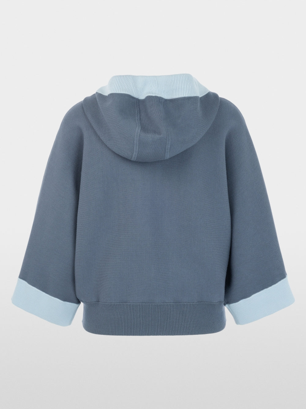 Marc Cain Sports Grey Oversized Zip Cardigan with Hood