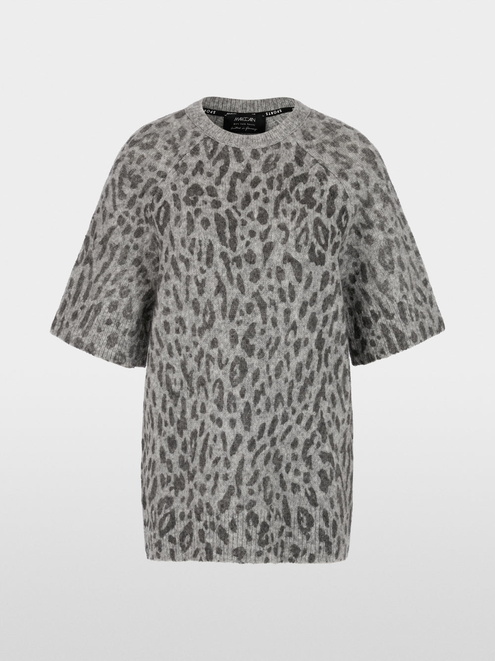 Marc Cain Sports Grey Animal Print Long Length Sweater