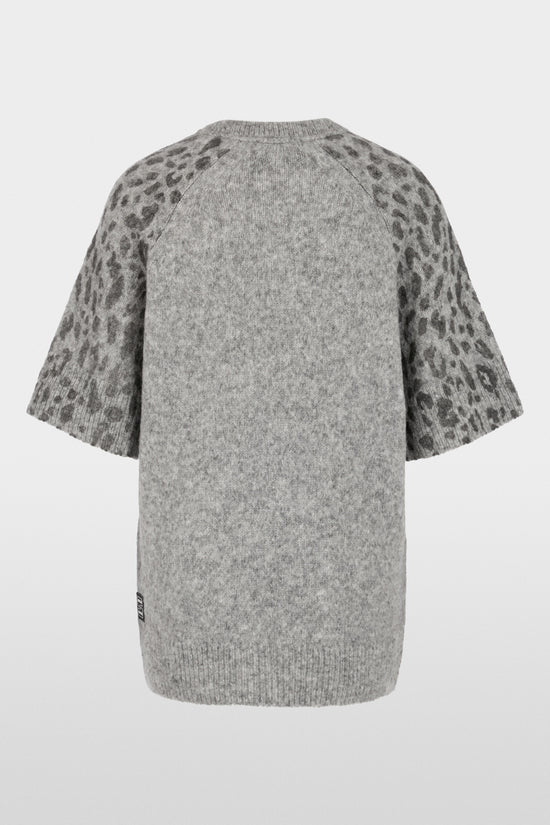 Marc Cain Sports Grey Animal Print Long Length Sweater