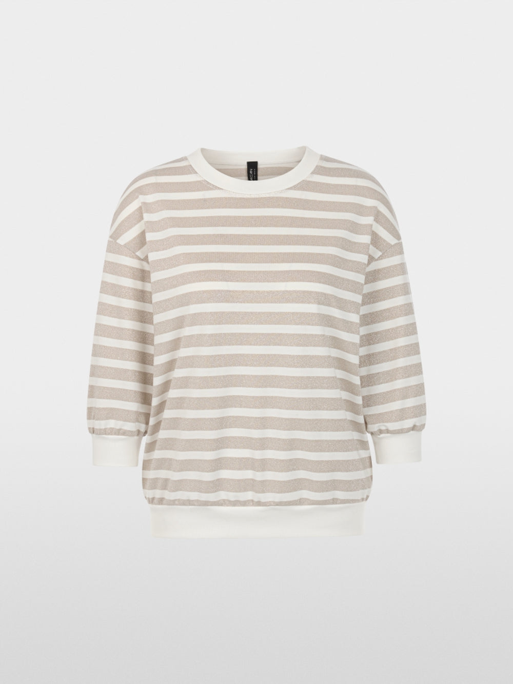 Marc Cain Sports Champagne Gold Lurex Stripe Top