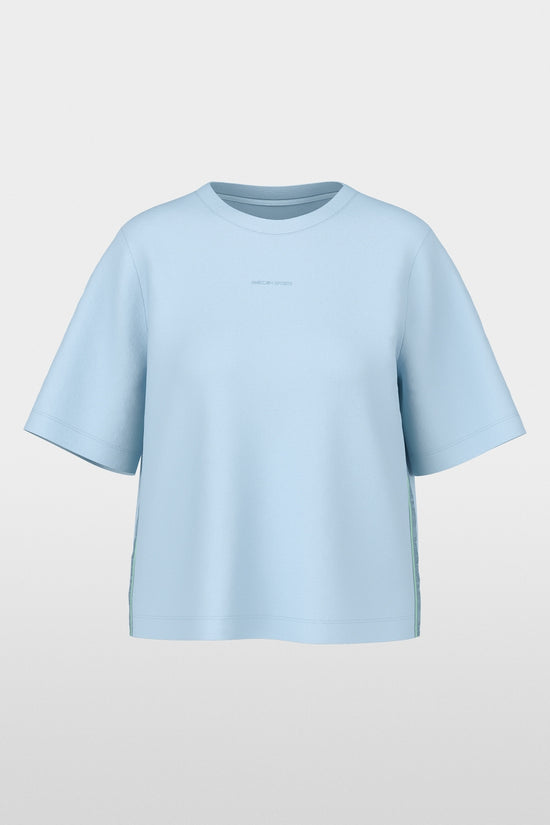 Marc Cain Sports Blue Soft Cotton Blend Round Neck T-Shirt