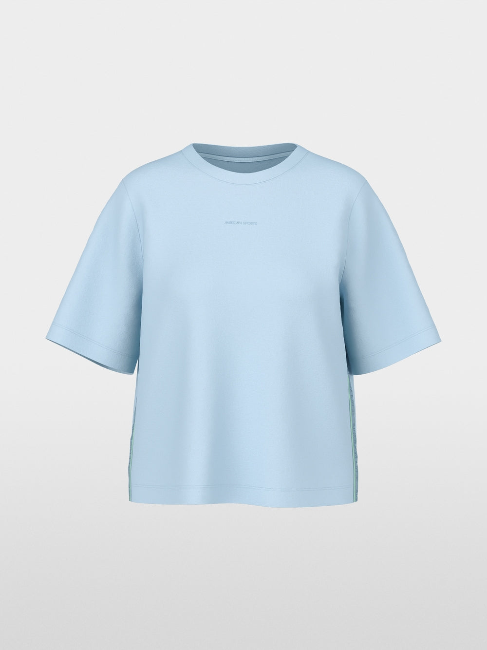 Marc Cain Sports Blue Soft Cotton Blend Round Neck T-Shirt
