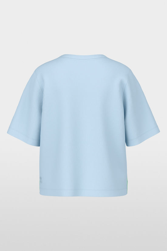 Marc Cain Sports Blue Soft Cotton Blend Round Neck T-Shirt