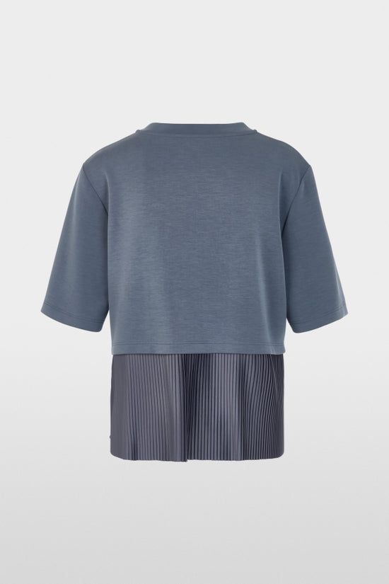 Marc Cain Sports Grey T-Shirt with Pleated Details