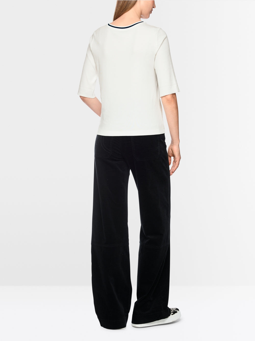 Marc Cain Sports Off White Cat in Sunglasses Print T-Shirt