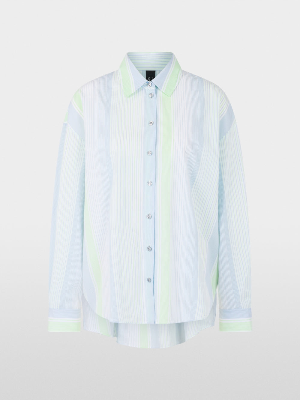 Marc Cain Sports Blue Stripe Cotton Blouse Shirt