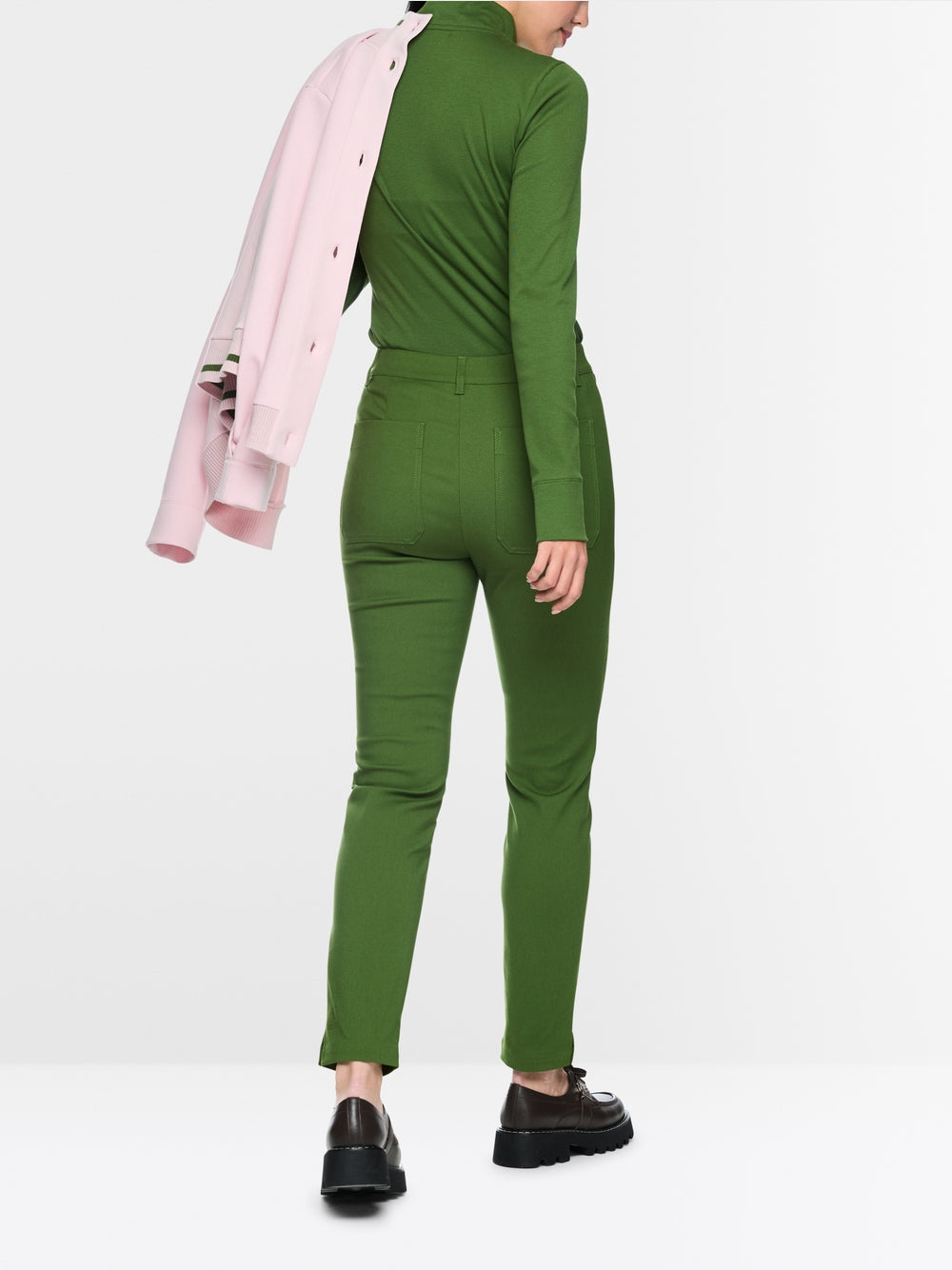 Marc Cain Sports Green SILEA Slim Fit Fabric Trousers