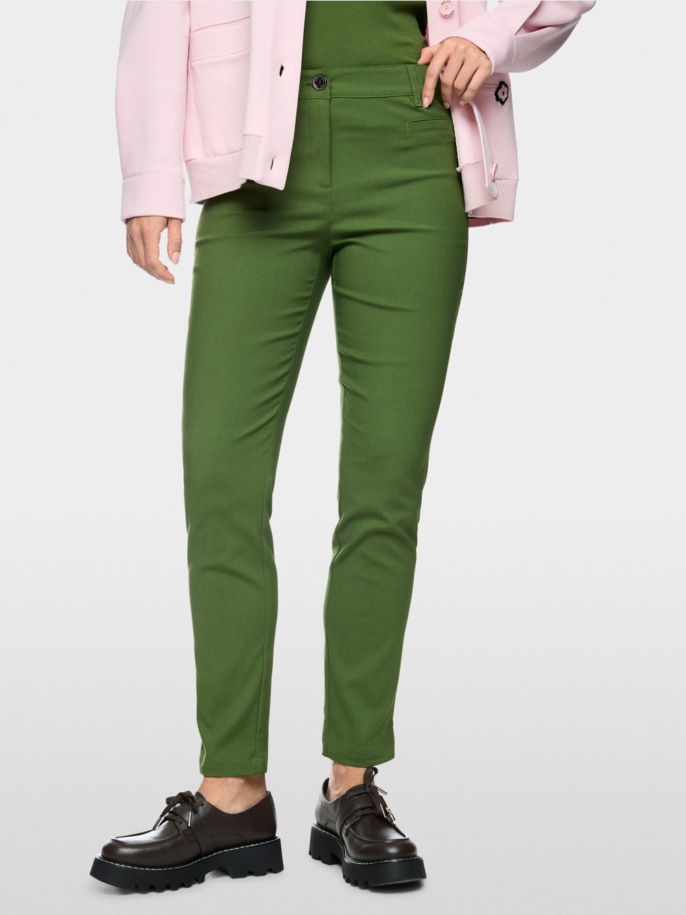 Marc Cain Sports Green SILEA Slim Fit Fabric Trousers