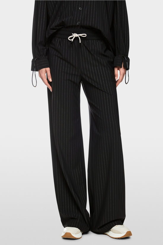 Marc Cain Sports Black WELKOM Pull-On Pinstripe Trousers