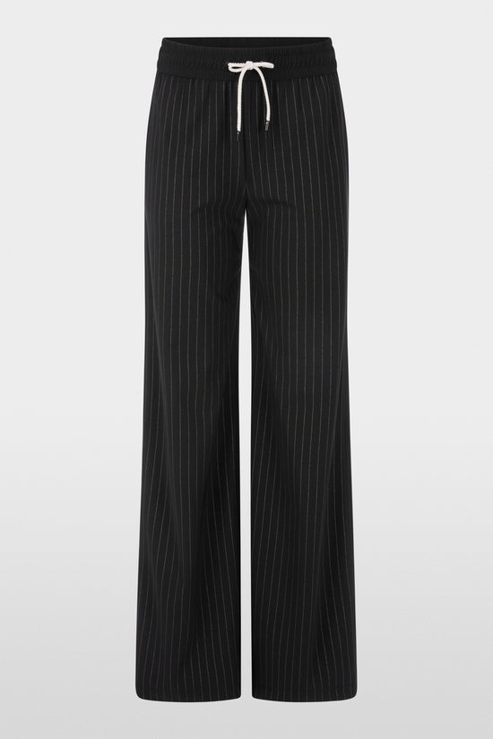 Marc Cain Sports Black WELKOM Pull-On Pinstripe Trousers