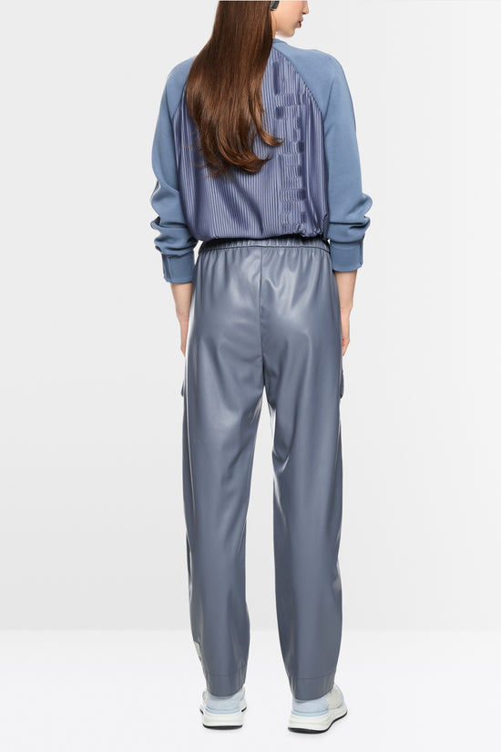 Marc Cain Sports Grey WUXI Faux Leather Trousers