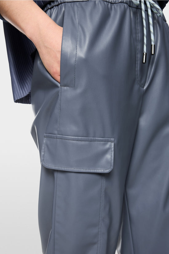 Marc Cain Sports Grey WUXI Faux Leather Trousers