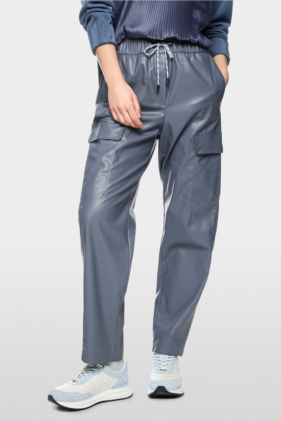 Marc Cain Sports Grey WUXI Faux Leather Trousers