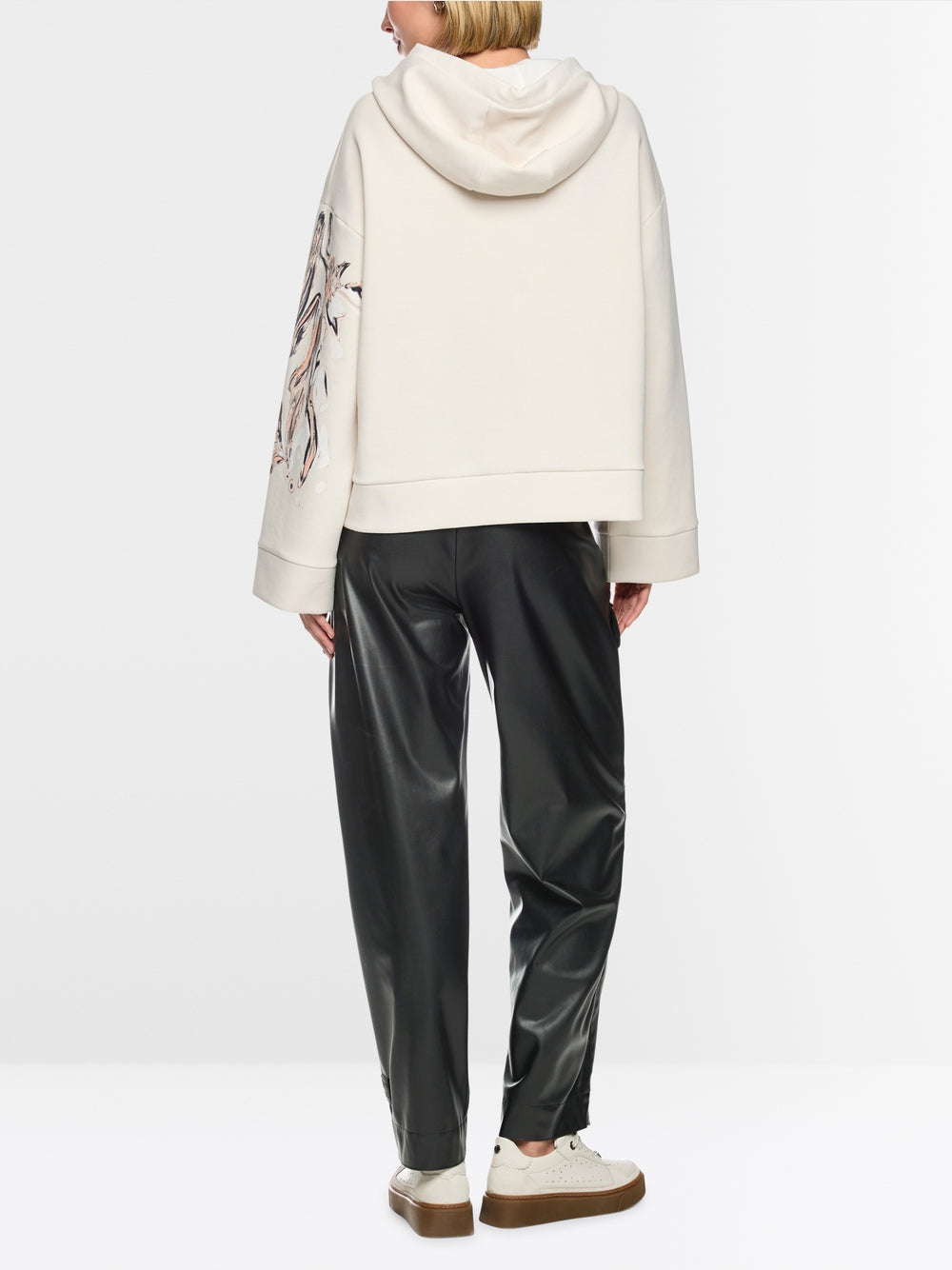 Marc Cain Sports Black WUXI Faux Leather Trousers