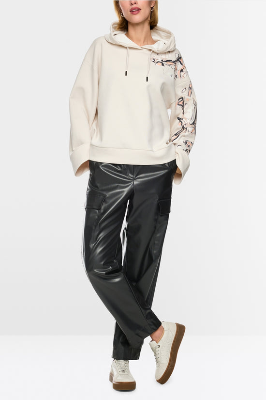 Marc Cain Sports Black WUXI Faux Leather Trousers